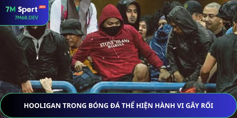 Hooligan trong bóng đá thể hiện hành vi gây rối